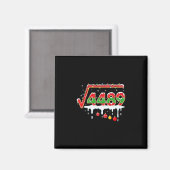 Funny Christmas 67 Meme Square Root 4489 Slang Mat マグネット (正面/裏面)