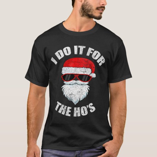 Funny Christmas Adult Naughty Dirty Pajama, Ho Pj, Tシャツ (正面)