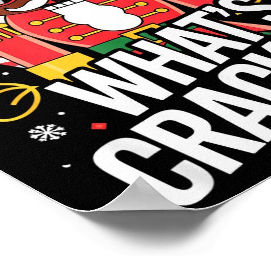 Funny Christmas African American Nutcracker Men Wo ポスター (角)