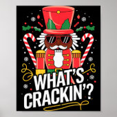 Funny Christmas African American Nutcracker Men Wo ポスター (正面)