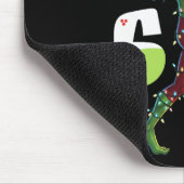 Funny Christmas Alien Six Seven Meme 67 Santa Hat  マウスパッド (コーナー)