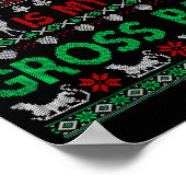 Funny Christmas All I Want Is My Gross Pay, Funny  ポスター (角)