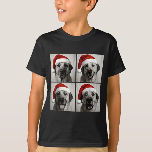 Funny Christmas Anatolian Shepherd Santa Dog Photo Tシャツ (正面)