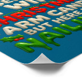 Funny Christmas Arm Candy Husband Holiday Couple H ポスター (角)