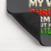 Funny Christmas Arm Candy Husband Holiday Couple H マウスパッド (コーナー)