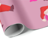 funny christmas axolotl santa claus ラッピングペーパー (ロールコーナー)