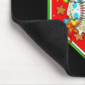 Funny Christmas Baseball Ice Cream Drip Men Women  マウスパッド (コーナー)