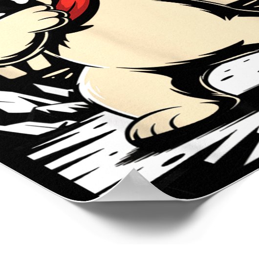 Funny Christmas Bear Dabbing Xmas Dab Six Seven 67 ポスター (角)