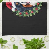 Funny Christmas Bernese Mountain Dog Tank Top キッチンタオル (折り畳み)