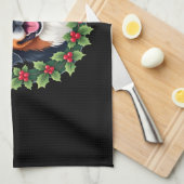 Funny Christmas Bernese Mountain Dog Tank Top キッチンタオル (四つ折り)