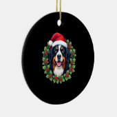 Funny Christmas Bernese Mountain Dog Tank Top セラミックオーナメント (右)
