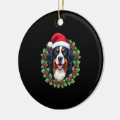 Funny Christmas Bernese Mountain Dog Tank Top セラミックオーナメント (左)