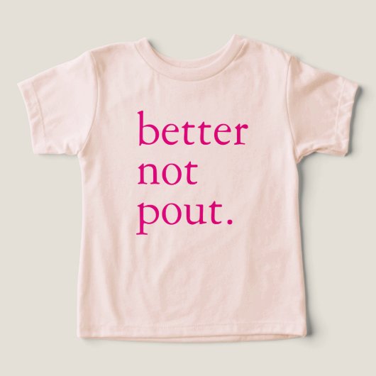 Funny Christmas Better Not Pout Simple Cute  (デザイン正面)