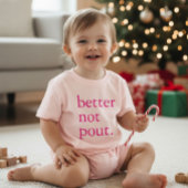 Funny Christmas Better Not Pout Simple Cute 