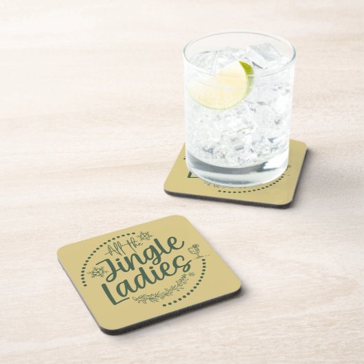 Funny Christmas Beverage Coaster コースター (右側)