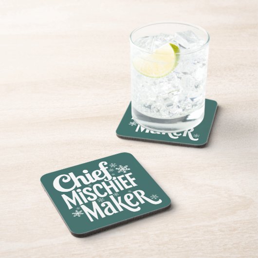 Funny Christmas Beverage Coaster コースター (右側)