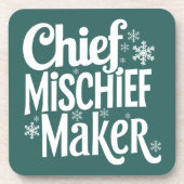 Funny Christmas Beverage Coaster コースター (正面)