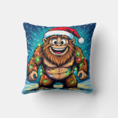 Funny Christmas Bigfoot   クッション (裏面)