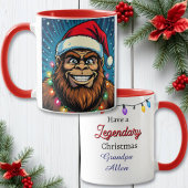 Funny Christmas Bigfoot Personalized マグカップ