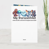 Funny Christmas Bigfoot Sasquatch Personalized カード (裏面)