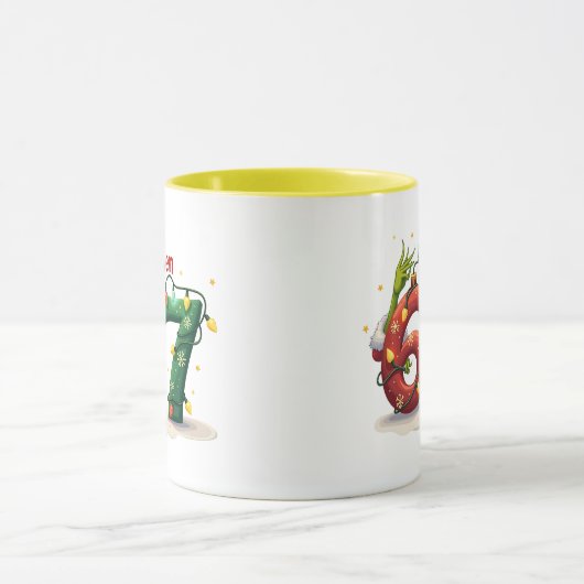 Funny Christmas Birthday Mug マグカップ (中央)