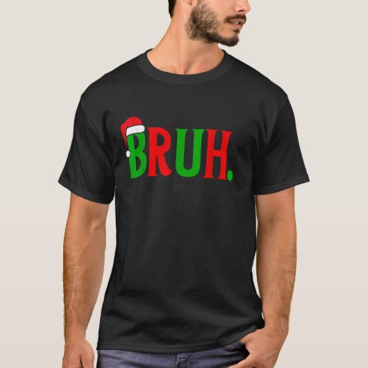 Funny Christmas Bruh Xmas Matching Family Bruh Men Tシャツ (正面)