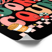 Funny Christmas Calories Don't Count Xmas Cookie  ポスター (角)