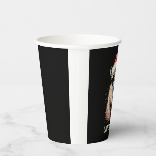 Funny Christmas Capy Holidays Xmas Capybara  紙コップ (右)