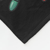 Funny Christmas Capybara Cute Cartoon Desing  フリースブランケット (角)