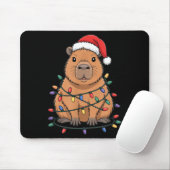 Funny Christmas Capybara Cute Cartoon Desing マウスパッド (マウス)