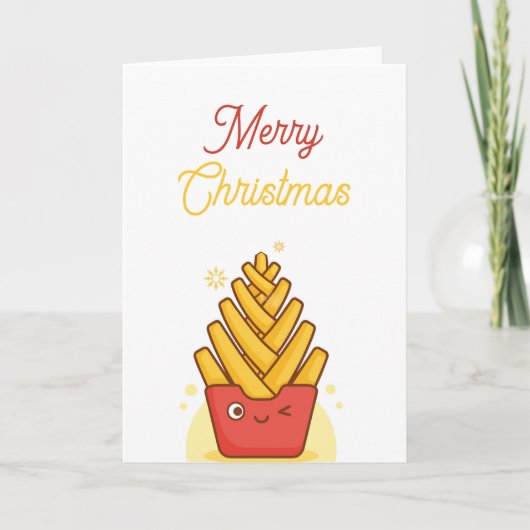 Funny Christmas Card  Folded Greeting Card カード (正面)