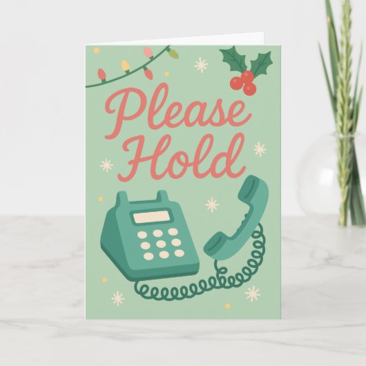 Funny Christmas Card for Front Desk Worker カード (正面)
