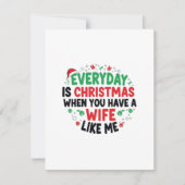 Funny Christmas Card for Husband From Wife シーズンカード (正面)