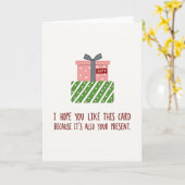 Funny Christmas Card Hope You Like Card Its Your P カード (黄色い花)