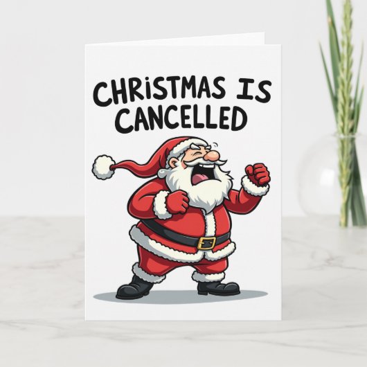 Funny Christmas Card Santa Claus Christmas カード (正面)