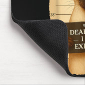 Funny Christmas Cat- Cute Siamese Santa Hat Tee  マウスパッド (コーナー)