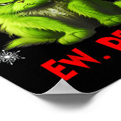 Funny Christmas Cat Ew People Meowy Cat Lovers Men ポスター (角)