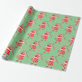 Funny Christmas Cat Gift Wrapping Paper ラッピングペーパー (アンロールド)