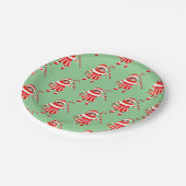 Funny Christmas Cat Holiday Party ペーパープレート (アングル)