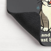 Funny Christmas Cat Meme Caroling Holiday Santa Ha マウスパッド (コーナー)