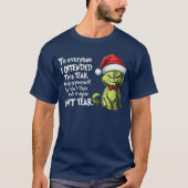 Funny Christmas Cat to Everyone I Offendedhis Year Tシャツ (正面)