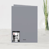 Funny Christmas cats and dogs card カード (裏面)