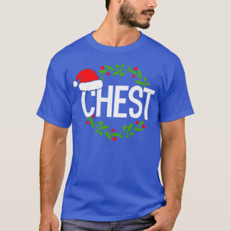 Funny Christmas Chest Nuts Christmas Couple Mr And Tシャツ