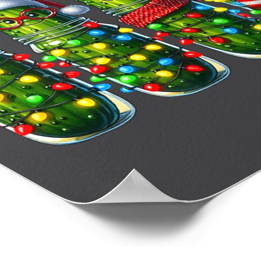 Funny Christmas Ckles Holiday Lights  ポスター (角)