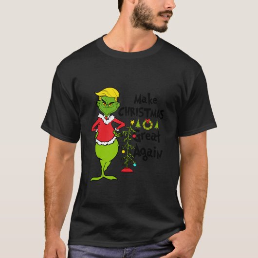 Funny Christmas Clothing Make Christmas Great Agai Tシャツ (正面)