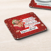 Funny Christmas Coaster Best Friend Liquor Cabinet コースター (左側)