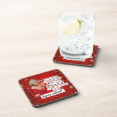 Funny Christmas Coaster Best Friend Liquor Cabinet コースター (右側)