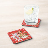 Funny Christmas Coaster Retro Best Friend Cookie コースター (右側)