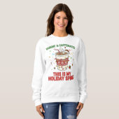 Funny Christmas Coffee Lover Pullover" Holiday スウェットシャツ (正面フル)