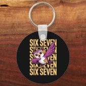Funny Christmas Cool Owl Dabbing Xmas Dab Six Seve キーホルダー (正面)